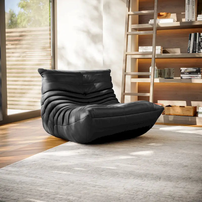 Furgle Canapé en cuir microfibre Design ergonomique Canapé paresseux Canapé de sol