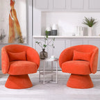 Fauteuil pivotant rembourré (lot de 2)