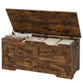 39.4 Wooden Storage Bench & Toy Chest with Safety Hinge for Boys, Girls, Entryway, Living Room, Bedroom, Playroom, Supports Up to 350 lb