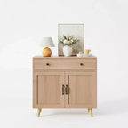 Sideboard Cabinet with Door and Drawer, Coffee Bar Table, Accent Cabinet with Storage, Sideboard Buffet for Kitchen Dining Room Entryway