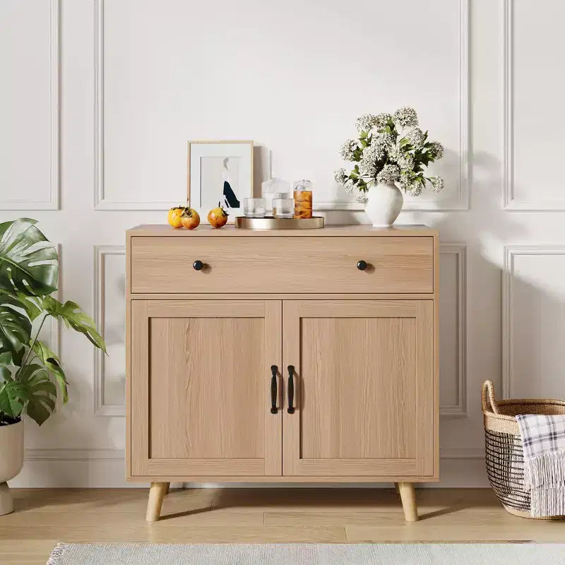 Buffet de salle à manger ou de cuisine avec portes et tiroirs