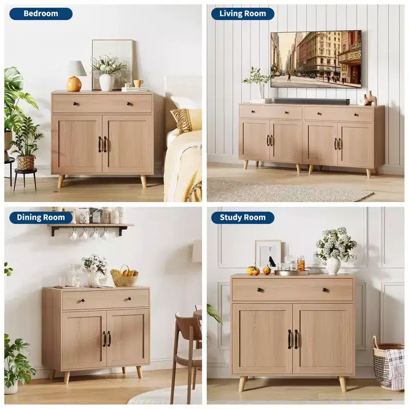 Buffet de salle à manger ou de cuisine avec portes et tiroirs