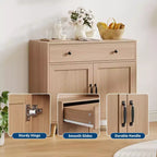 Buffet de salle à manger ou de cuisine avec portes et tiroirs