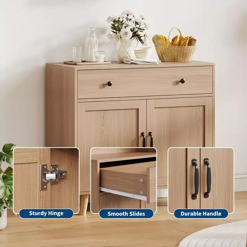 Buffet de salle à manger ou de cuisine avec portes et tiroirs