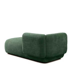 Méridienne moderne rembourrée avec mousse haute densité, siège élégant et stylé, canapé douillet en bouclé pour salon ou chambre à coucher