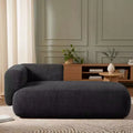 Modern Upholstered Chaise Lounge with High-Density Foam, Stylish Elegant Seating, Comfy Boucle Sofa for Living Room or Bedroom-Panipeachy