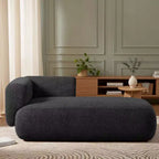 Modern Upholstered Chaise Lounge with High-Density Foam, Stylish Elegant Seating, Comfy Boucle Sofa for Living Room or Bedroom-Panipeachy