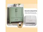 Meuble-lavabo avec vasque en céramique et armoire à fermeture amortie