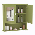 Space-Saving Wall Mounted Bathroom Medicine Cabinet - Adjustable Shelf, White Finish, Over Toilet Storage, Bathroom Organizer, Easy Install, Durable