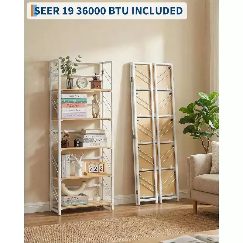 Étagère pliante à 5 niveaux de style industriel vintage