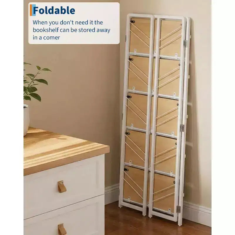 Étagère pliante à 5 niveaux de style industriel vintage