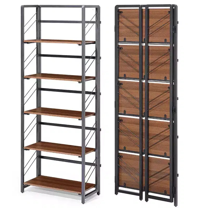 Étagère pliante à 5 niveaux de style industriel vintage