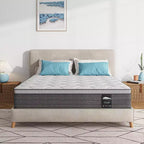 Serweet 10 inch 5-Zone Fiberglass-Free Mattress - Compatible with Platform Bed, Box Spring, or Slat Base
