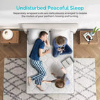 Matelas hybride de 10 pouces avec soutien de ressorts ensachés à 5 zones