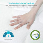 Matelas hybride de 10 pouces avec soutien de ressorts ensachés à 5 zones