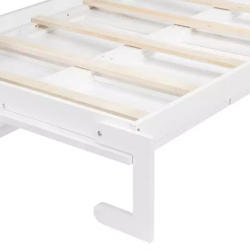 Lit escamotable latéral avec éclairage sous le lit et prise intégrée
