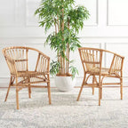 Fauteuil d'appoint en rotin Adriana - ACH6505 - Lot de 2 - Safavieh