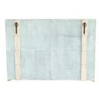 40 Armoire haute de rangement à 4 portes en bois recyclé et métal avec portes vitrées, marron