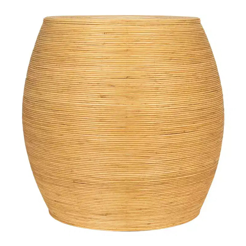 Table d'appoint ronde en bois naturel