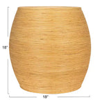Table d'appoint ronde en bois naturel