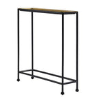 Table d'appoint en métal avec plateau amovible, entièrement assemblée