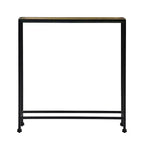 Table d'appoint en métal avec plateau amovible, entièrement assemblée