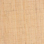 Table basse ronde en rotin et bois avec étagère de rangement ouverte