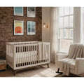 Lit de bébé convertible 3-en-1, en hêtre européen massif, certifié GREENGUARD Gold, fabriqué en Italie