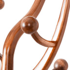 Porte-manteau sur pied en bois d'hévéa forme branche d'arbre avec 8 crochets - 24,5 L x 70,87 H