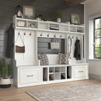 Ensemble de rangement complet Woodland avec porte-manteau par Bush Furniture