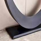 Console moderne, Design aux formes exquises, Cadre en métal avec patins réglables pour entrée