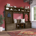Ensemble de rangement complet Woodland avec porte-manteau par Bush Furniture