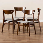 Lot de 4 chaises de salle à manger modernes de style transitionnel Parlin Mid-Century