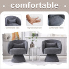 Fauteuil pivotant rembourré (lot de 2)
