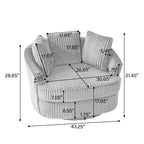 Fauteuil baquet pivotant déhoussable à bras encastrés DREAMSIDEA