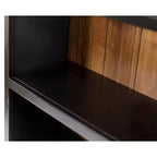 Bibliothèque ouverte Hartford 78 po, brun - Martin Furniture : Rangement en bois à 5 étagères, arche supérieure