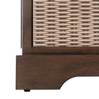 Banc de rangement SAFAVIEH Fiorello avec coussin et 3 tiroirs - 47,3 L x 15 P x 19 H - 47 L x 15 P x 19 H