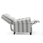 Lot de 2 fauteuils inclinables modernes à assise rembourrée en cuir PU/tissu