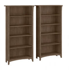 Bibliothèque haute à 5 étagères Salinas (lot de 2) de Bush Furniture