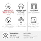 Lit escamotable grand lit Queen 69W Key West de Bestar, pour salon ou chambre d'amis