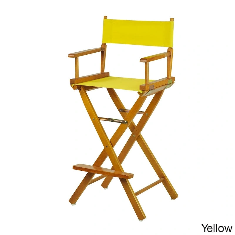 Chaise de réalisateur 76 cm en chêne miel