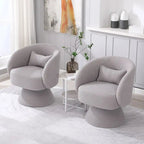 Fauteuil pivotant rembourré (lot de 2)