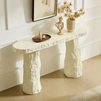 53.94 Table console en fibre de verre moderne avec pieds irréguliers