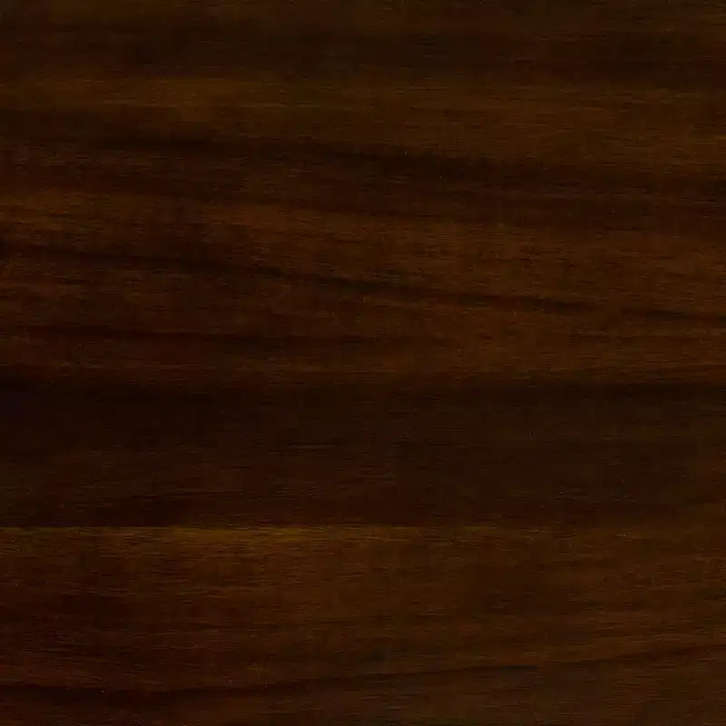 Table basse à 2 niveaux avec finition noyer et cadre en métal noir