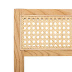 Chaise de salle à manger en orme et rotin, sans accoudoirs, capacité de 125 kg