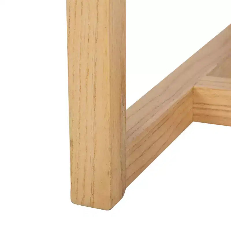 Chaise de salle à manger en orme et rotin, sans accoudoirs, capacité de 125 kg
