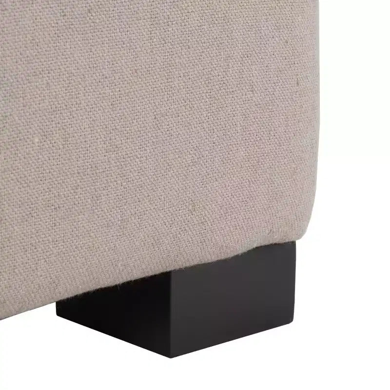 Grand banc de rangement capitonné avec couvercle à charnière, capacité de 250 kg