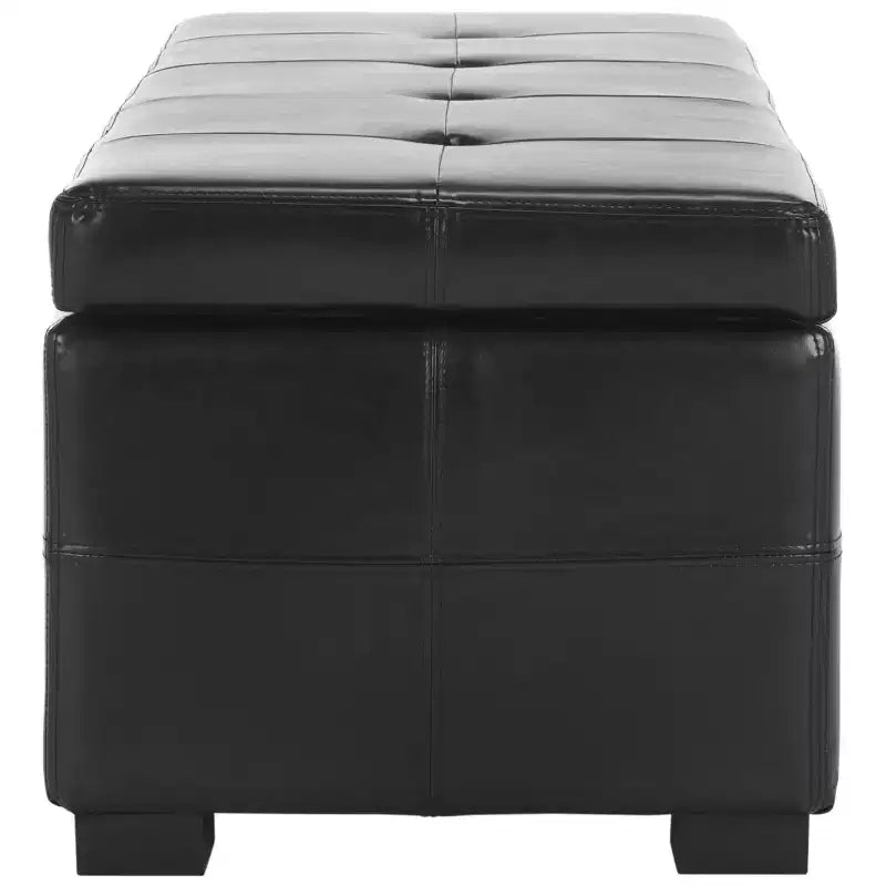 Grand banc de rangement capitonné avec couvercle à charnière, capacité de 250 kg