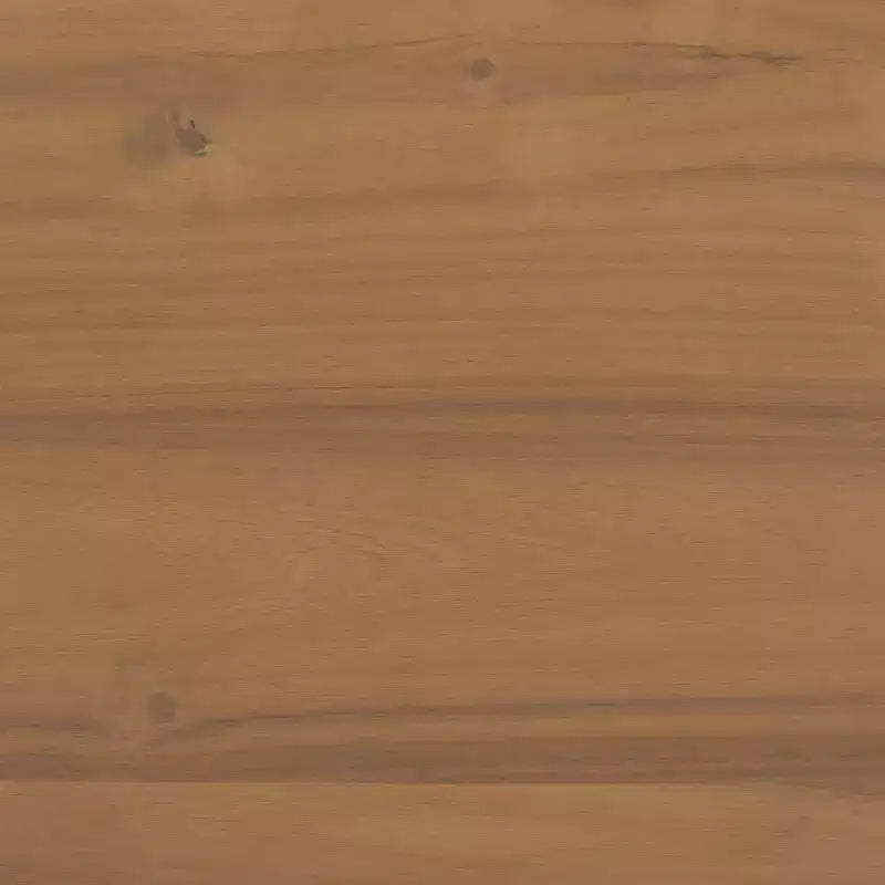 Commode à 6 tiroirs avec placage en acacia et pieds fuselés