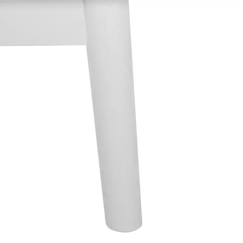 Commode à 6 tiroirs avec placage en acacia et pieds fuselés